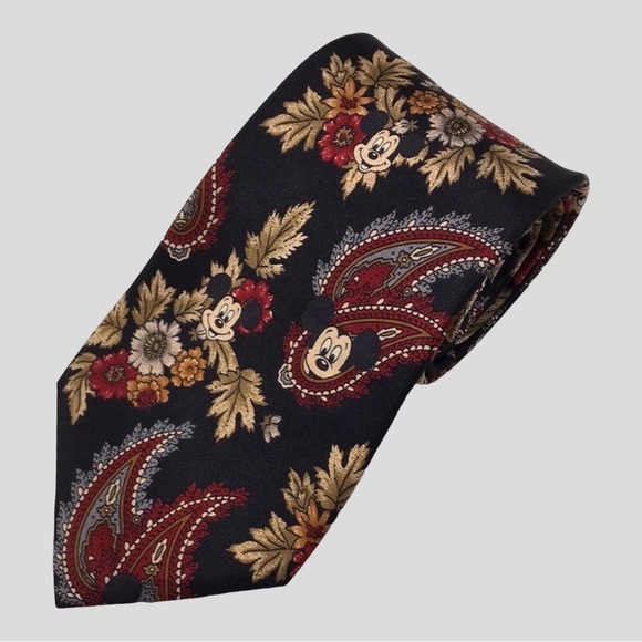 VINTAGE DISNEY MICKEY MOUSE 100% Silk Tie - Picture 8 of 8
